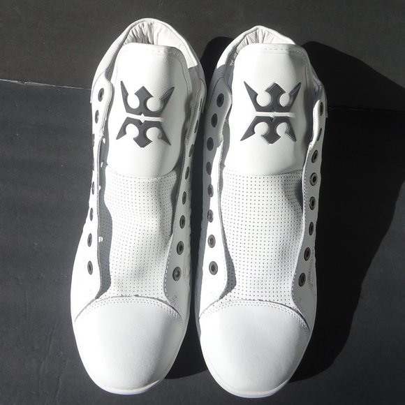 SIZE 14. MIGUEL CABRERA MIGGY leather athletic shoes.